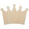 Crown King Queen Princess Unfinished Wood Shape Piece Cutout for DIY Craft Projects